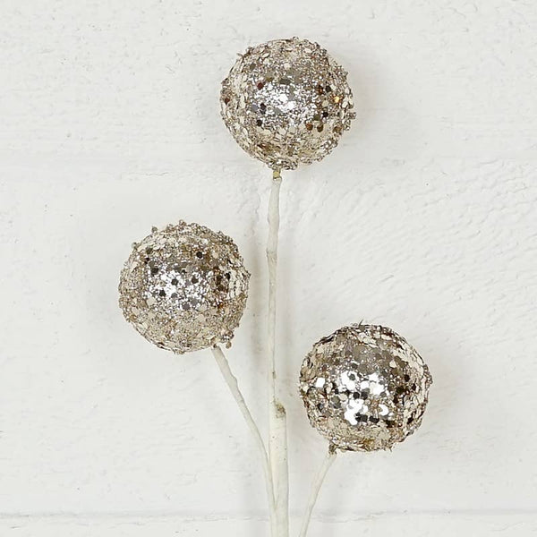 16in Fancy Glitter Ball Pickx3-Champaigne