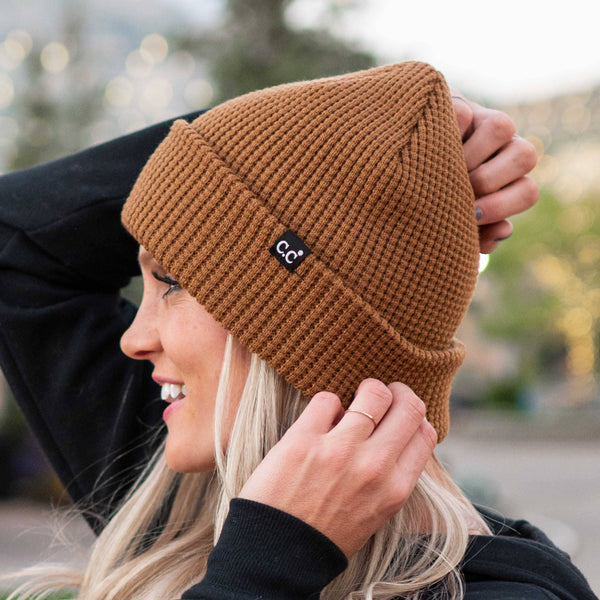 Beanie Waffle Knit