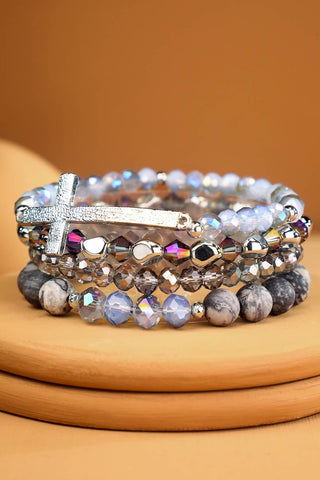 4 Layer Cross Bracelet