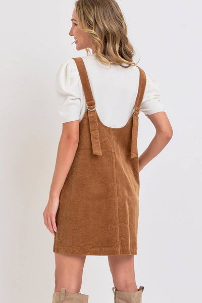 Overall Corduroy Dress