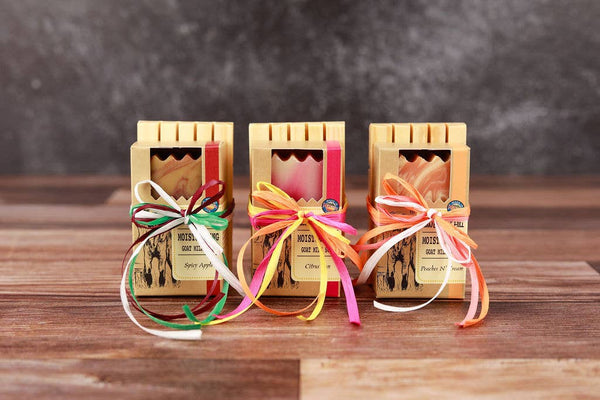 Gift Set | Wooden Soap Dish with Goat Milk Soap