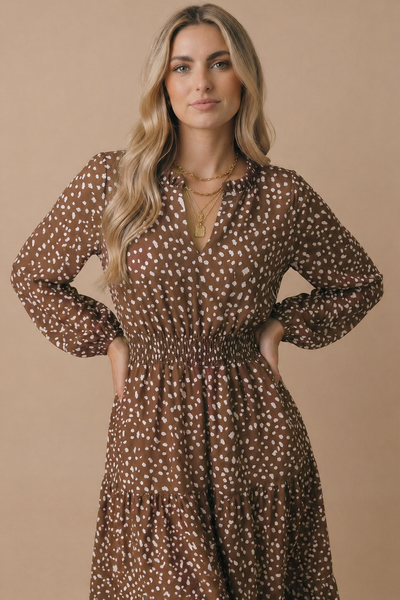 Fawn Print Dress