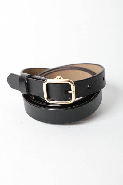 Skinny Leather Belt