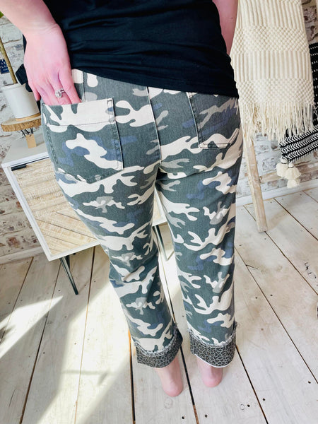 Camo Pants With Hint of Leopard