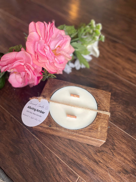 Wood Cheese Mold Candle: Vanilla Woods